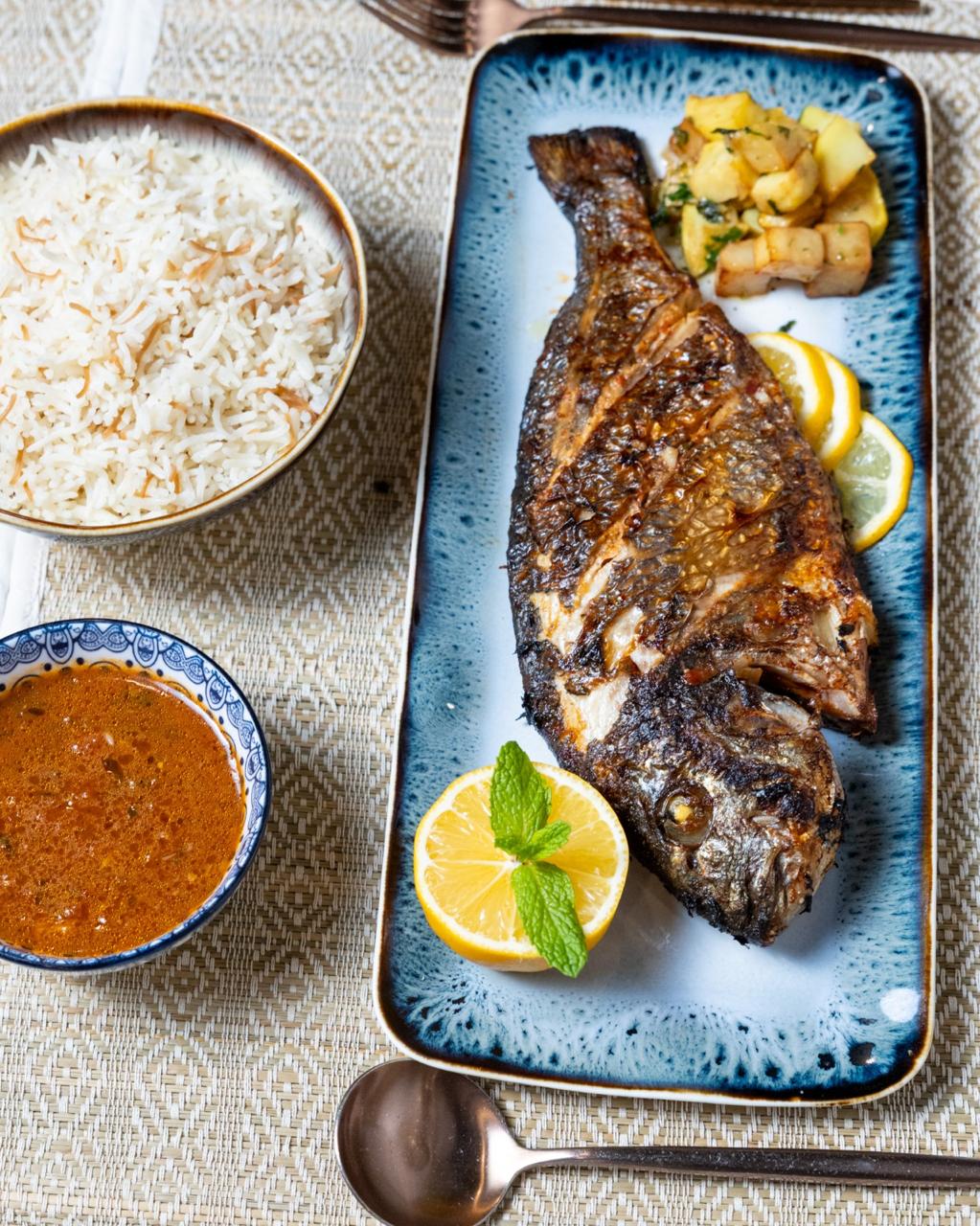 Grilled fish
